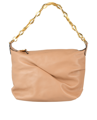 Diamond Soft Hobo, £550, Handbags, Beige, Leather, Front view